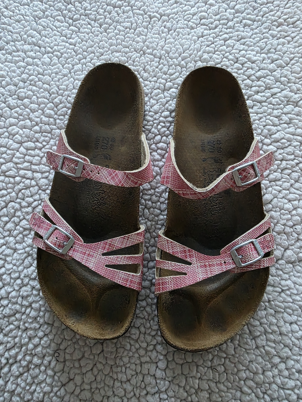 Pink Strappy Birkenstocks